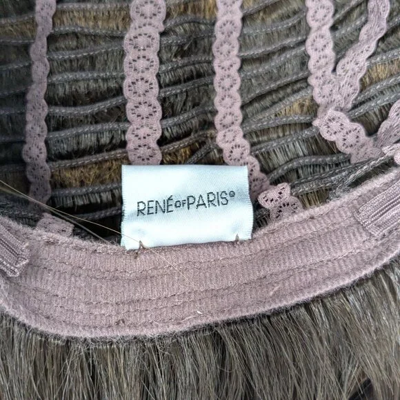 Renee of Paris Brown highlighted Bob Wig NIB Medium Length Brunette Lace front - Picture 12 of 15